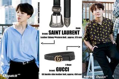 bts gucci belt jhope|bts in gucci.